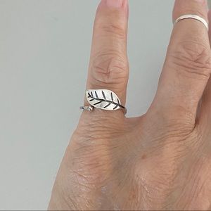 Sterling Silver Delicate Leaf Ring, Silver Rings, Tree Leaves, Plants, Trees